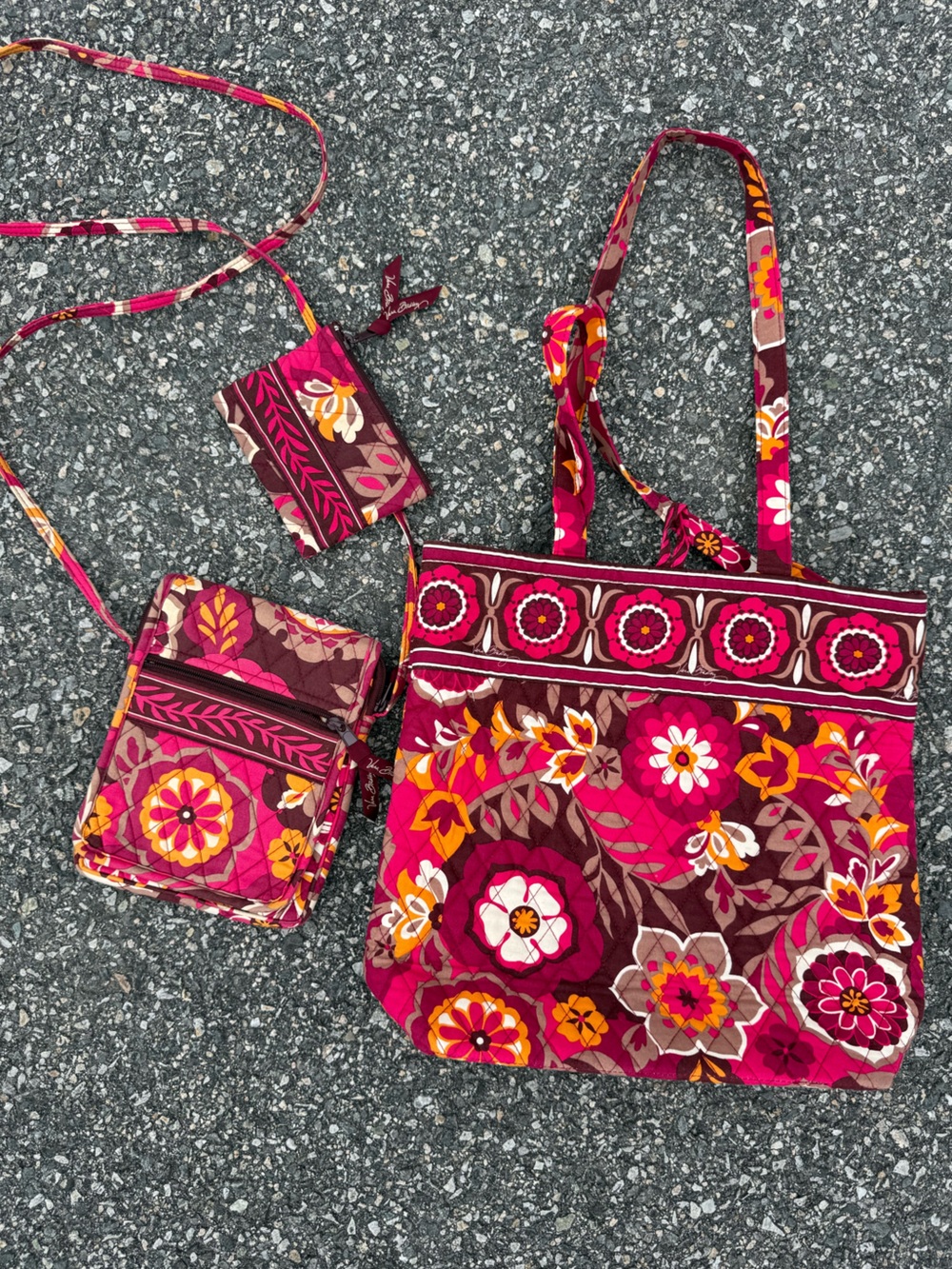 Vera Bradley Carnaby Print 3pc Bundle
